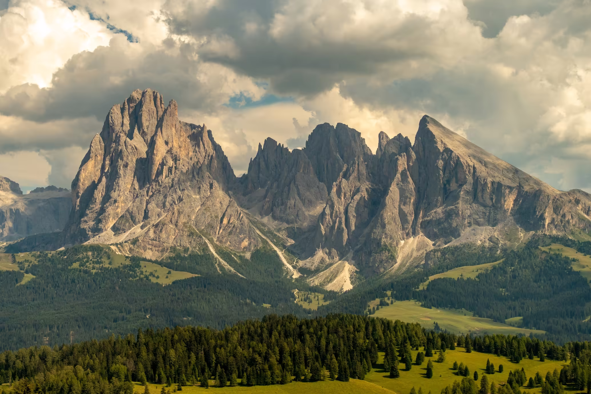 Panoramic view of the Dolomites